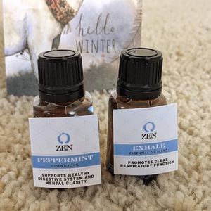 🍃 Peppermint and Exhale essential oils